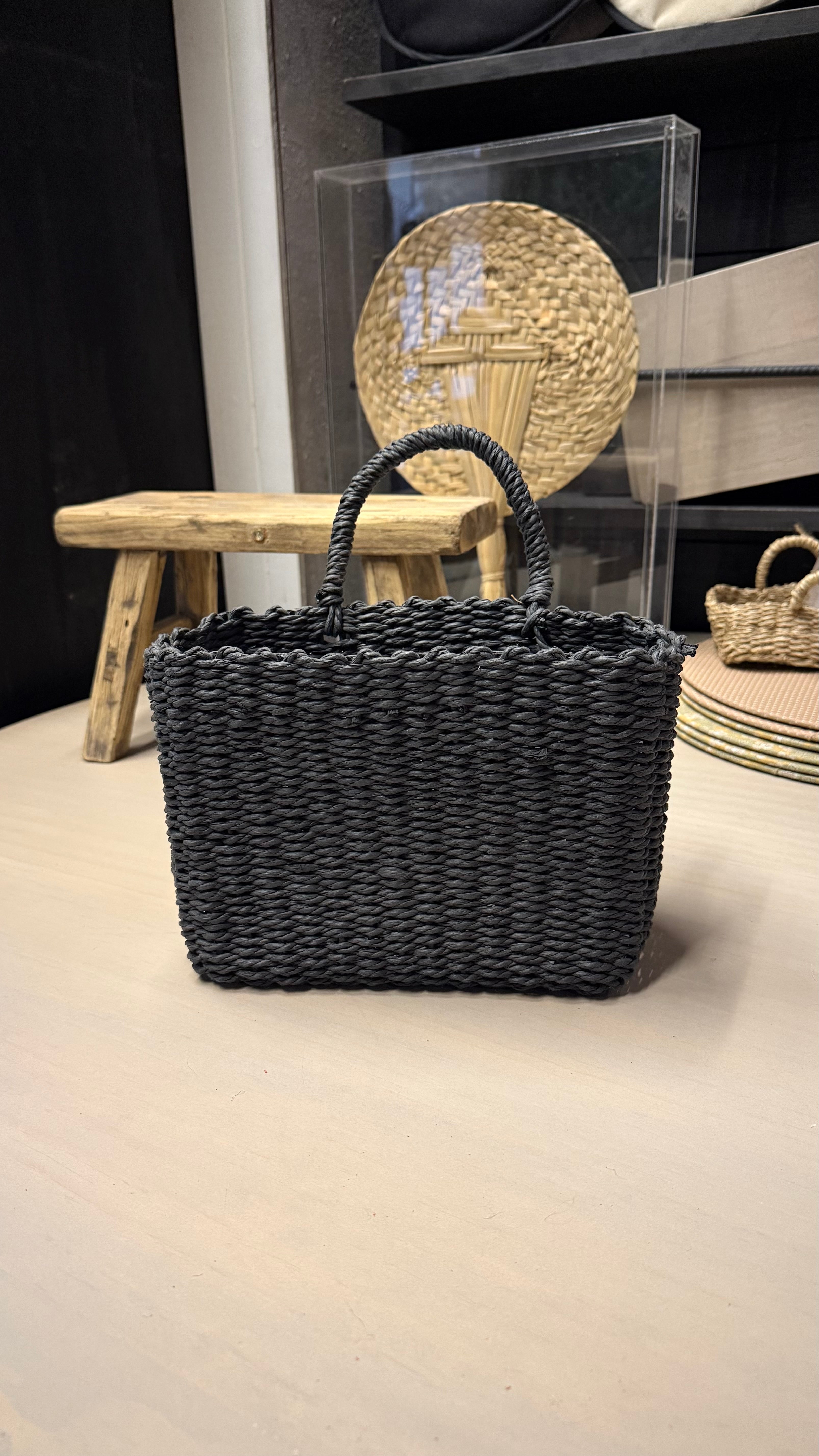 Canasto Organizador - Negro Tamaño Chico 26x13x27