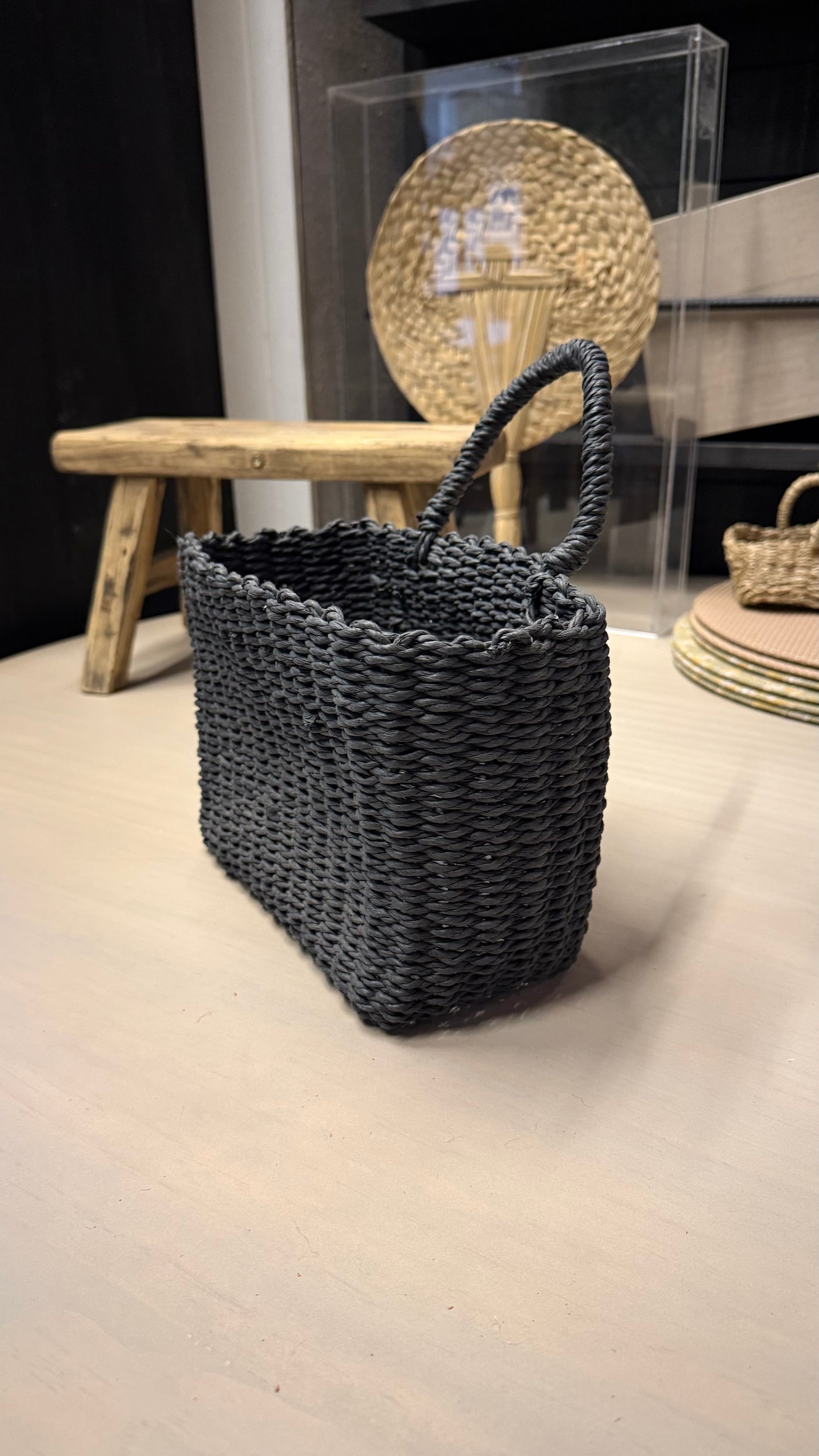 Canasto Organizador — Negro Tamaño Chico 26x13x27