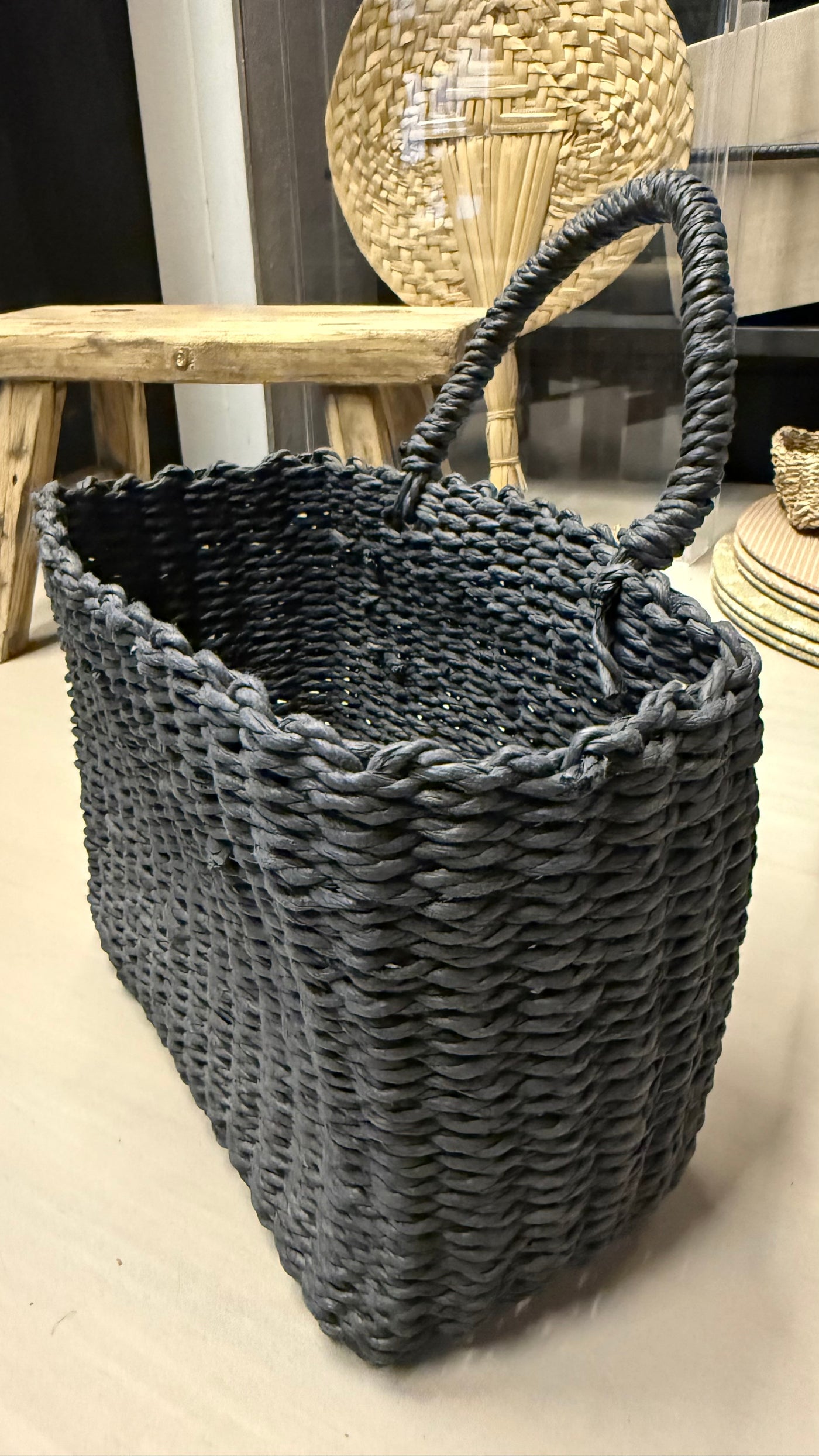 Canasto Organizador — Negro Tamaño Chico 26x13x27