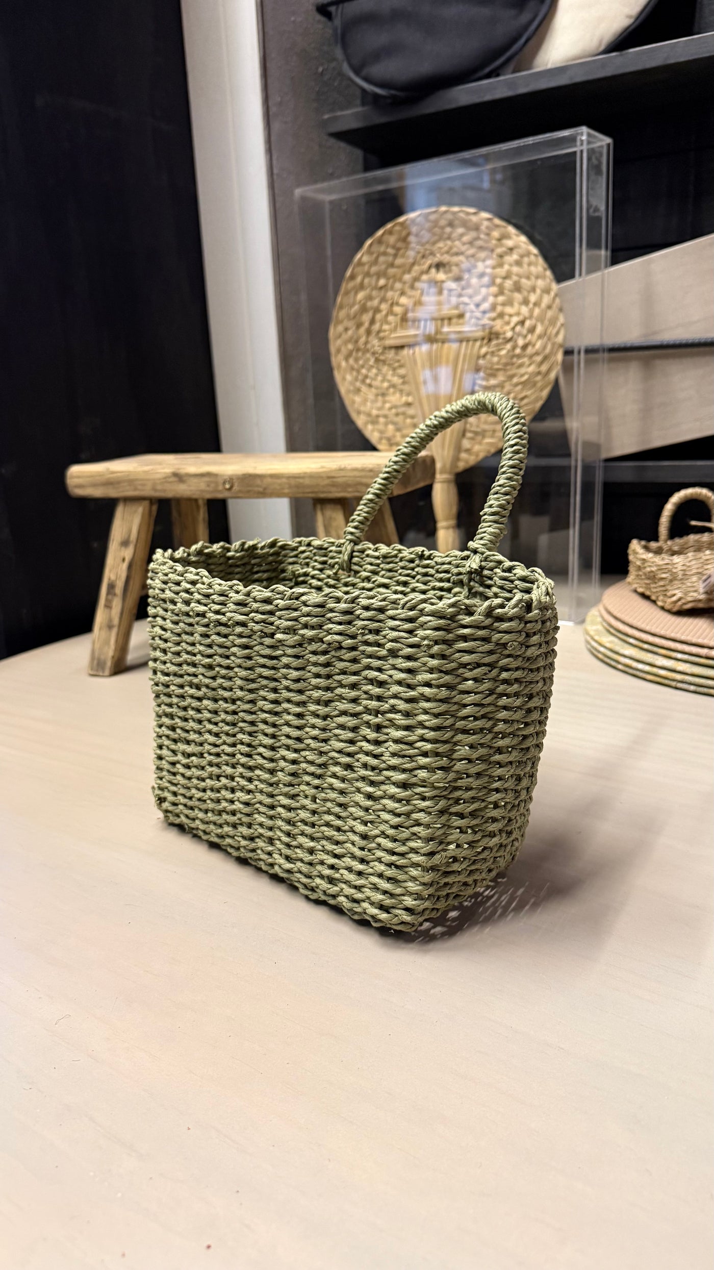 Canasto Organizador — Verde Tamaño Chico 25x15x26