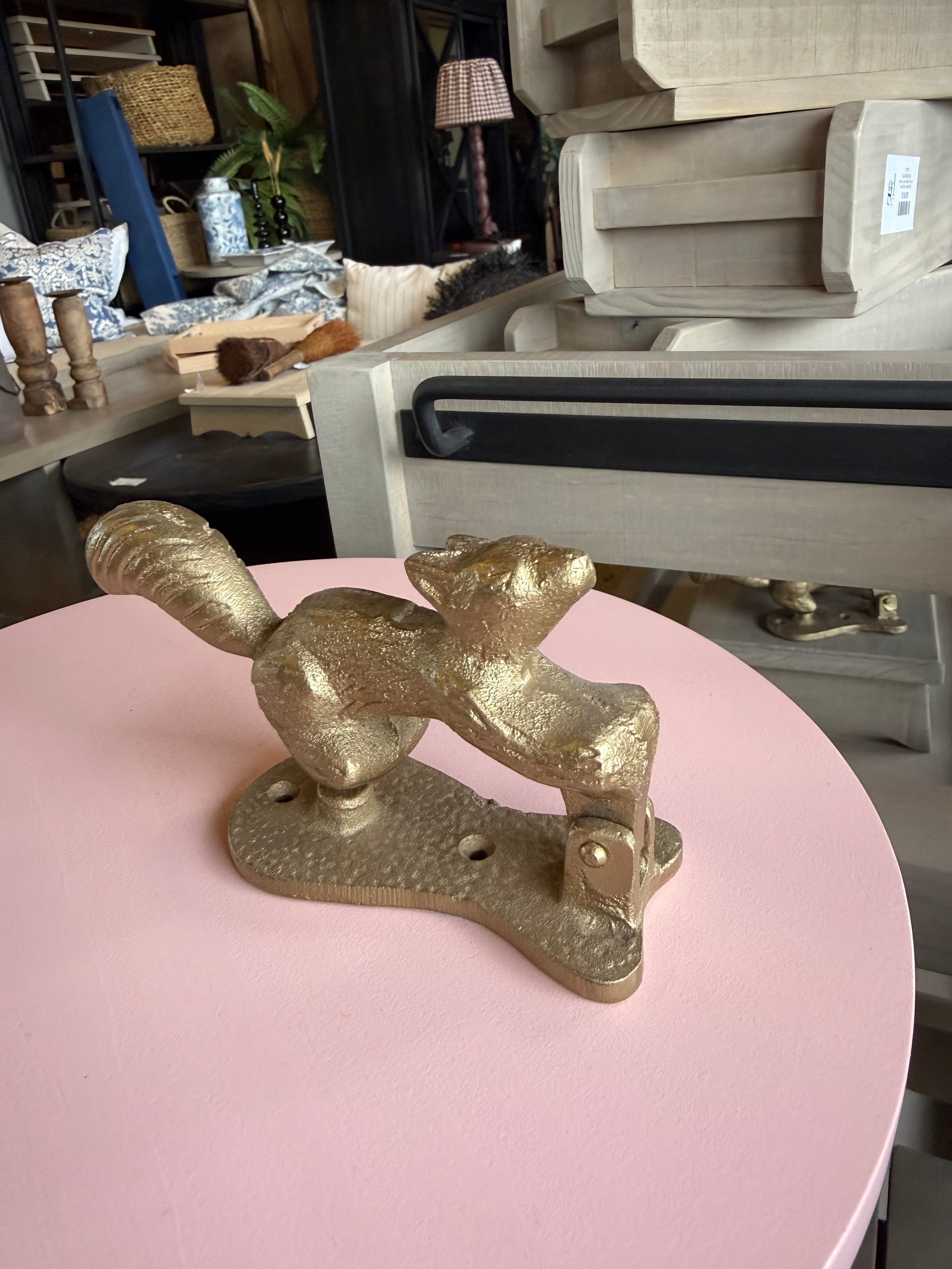Golpeador con Diseño de Ardilla - Bronce Bronce 17x5x8