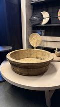 Batea de Madera Antigua - 63x63x19
