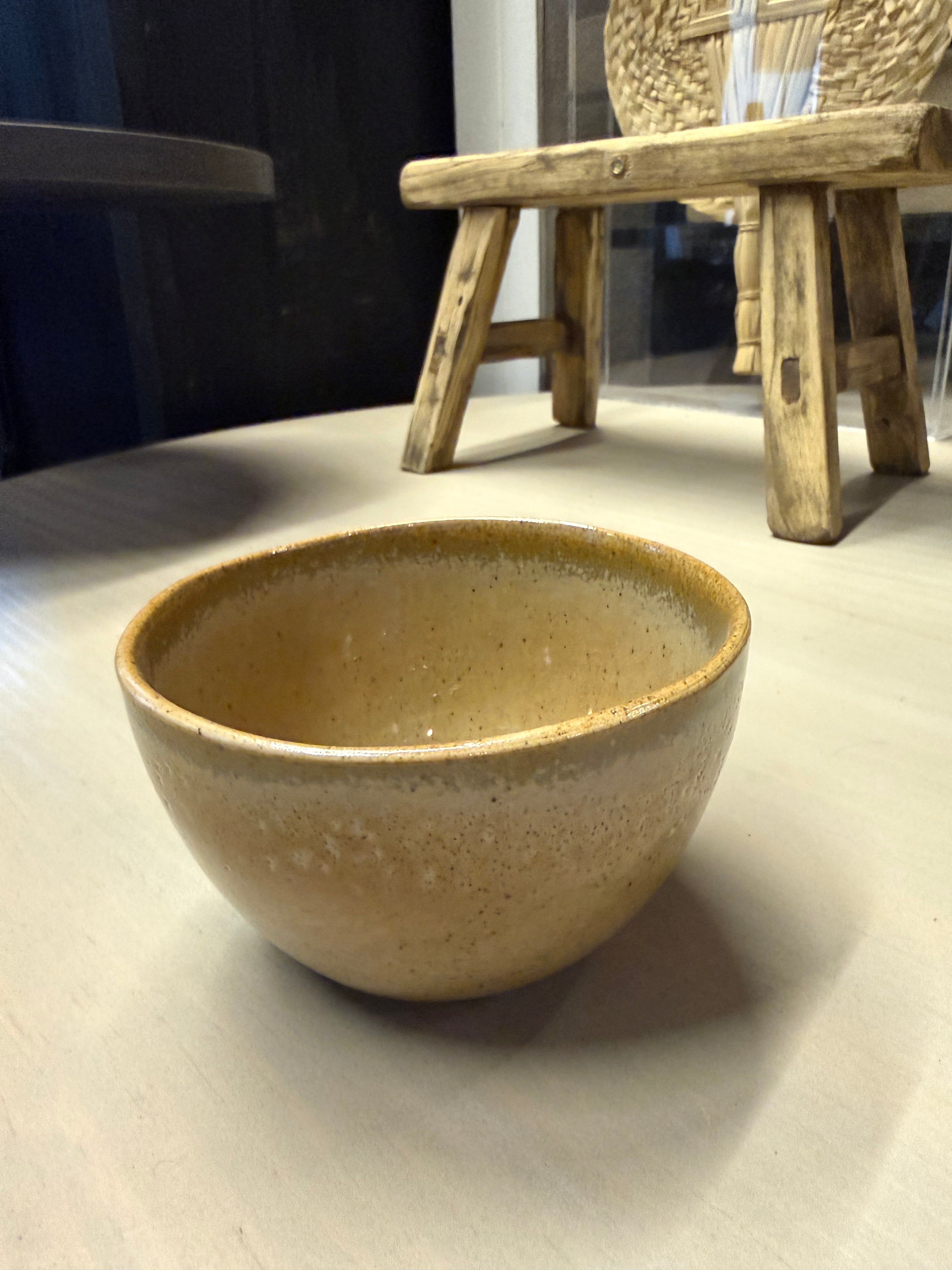 Bowl de Loza - Pintado Caramelo 13x12x7