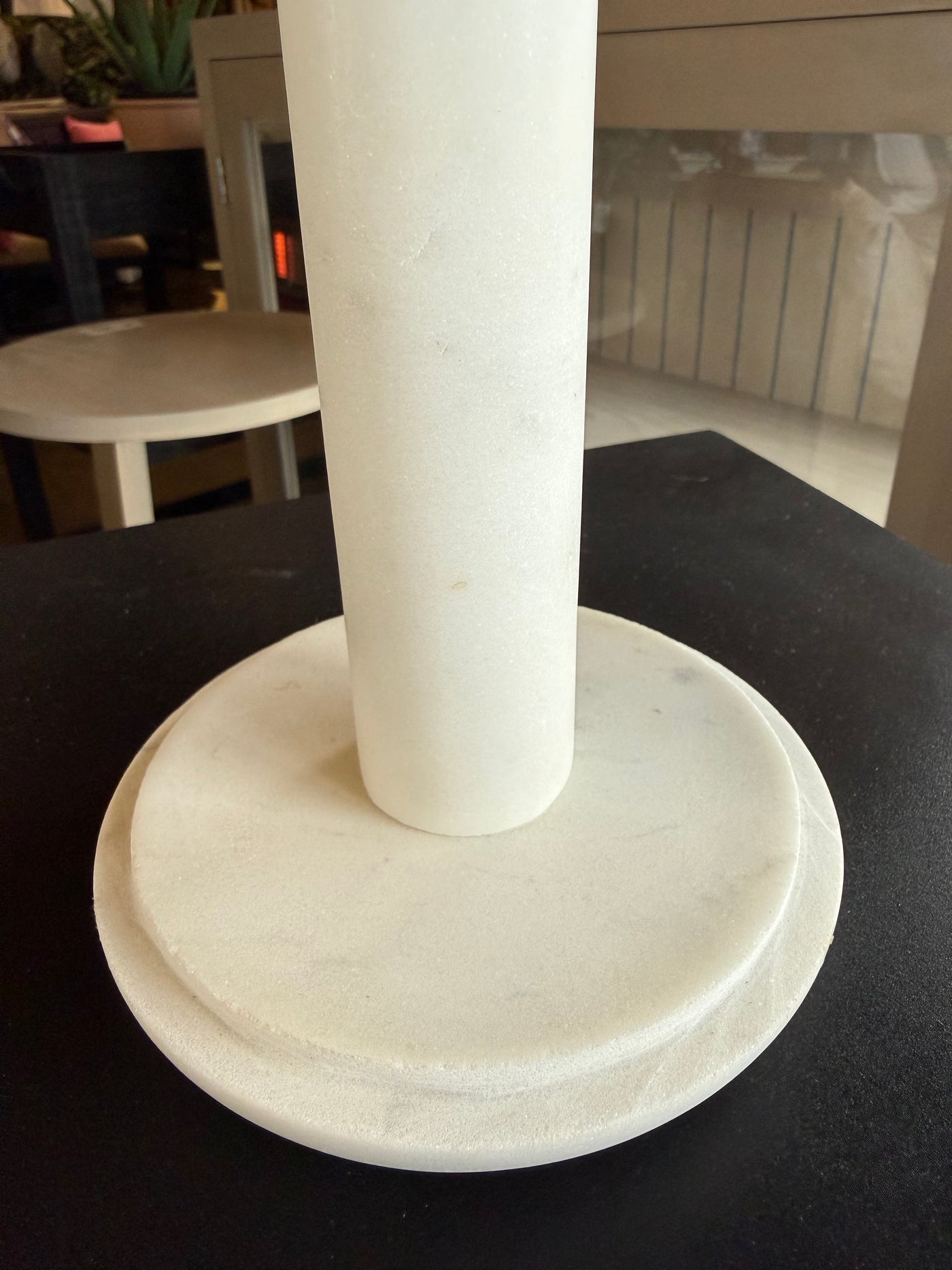 Porta Rollo de Mármol — Liso Blanco 13x34