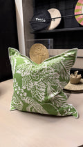 Cojín Bordado - Con Bordado con Diseño Borde Bordado Verde 50x50