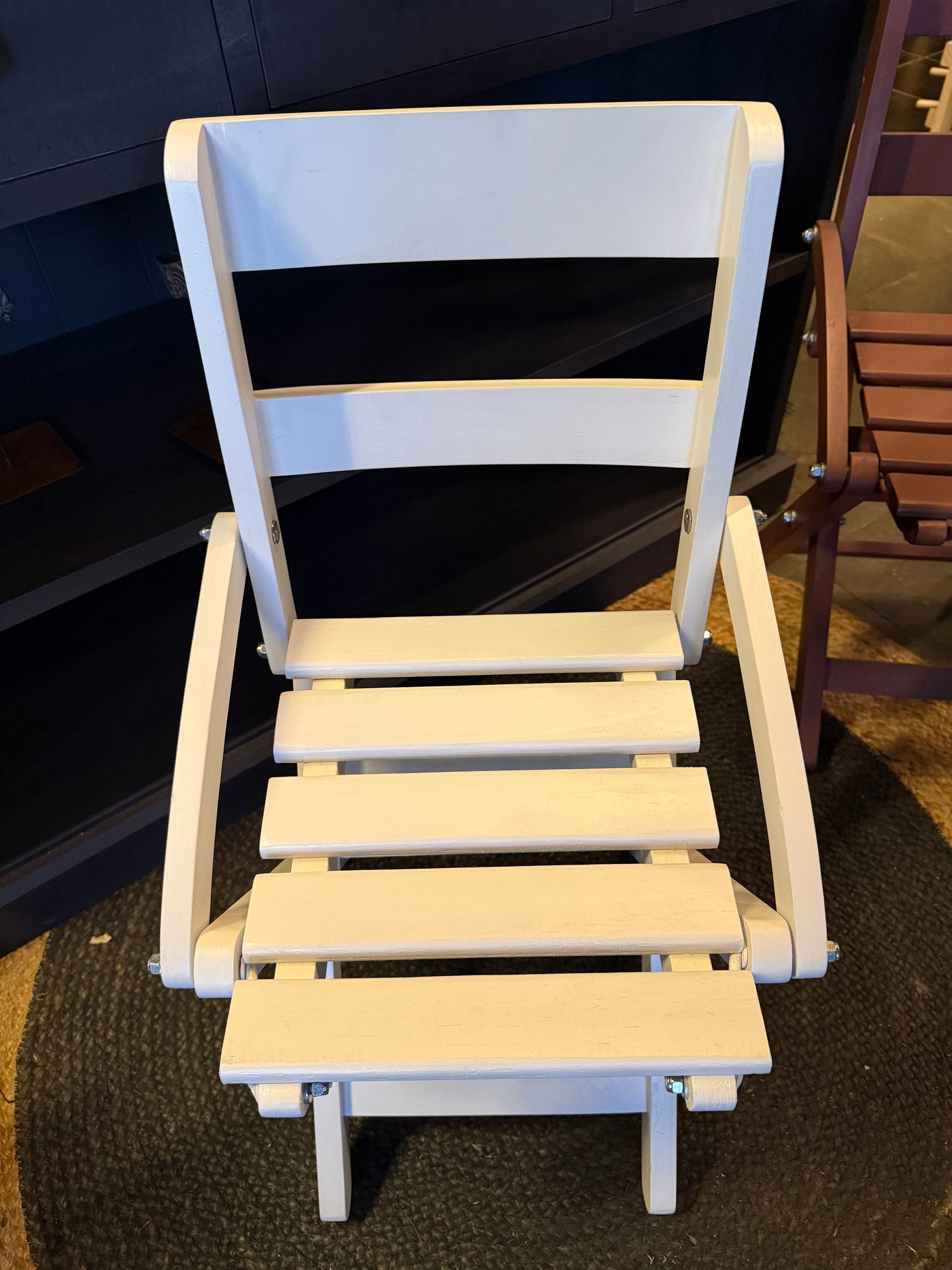 Silla Gabriela — Pino Clear Plegable Blanca 35x40x66