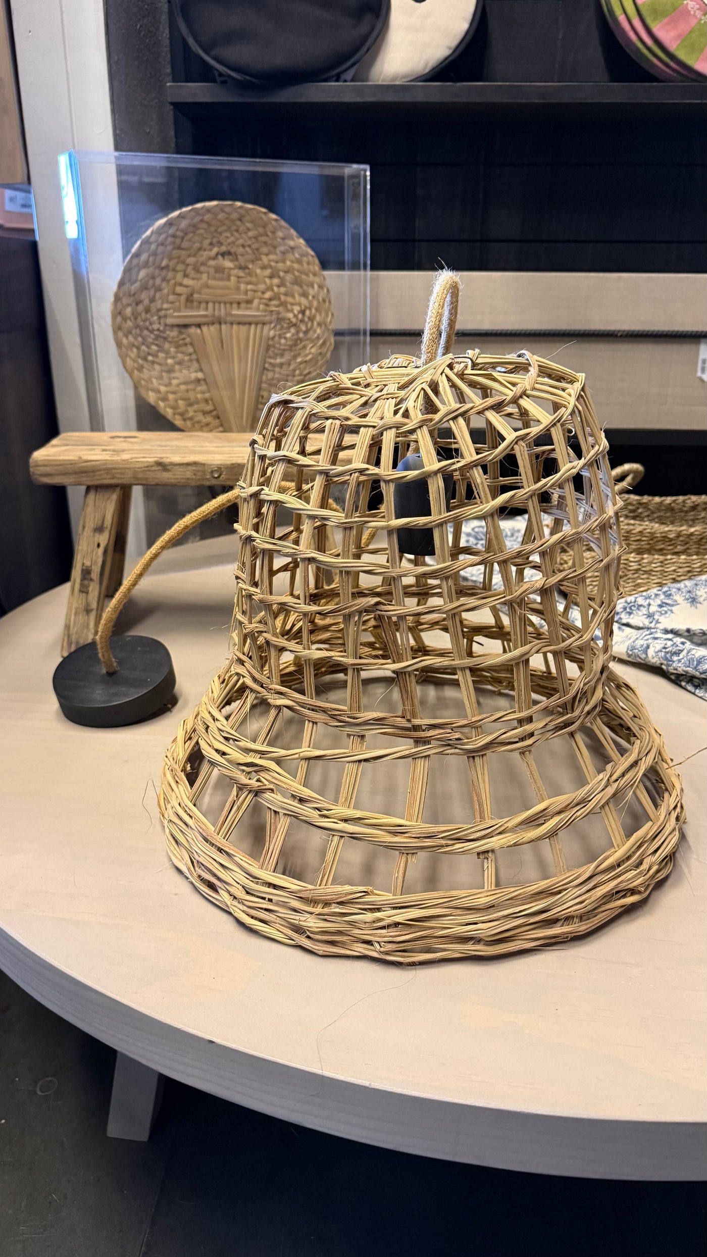 Lámpara Colgante de Manila — Diseño Sombrero 50x50