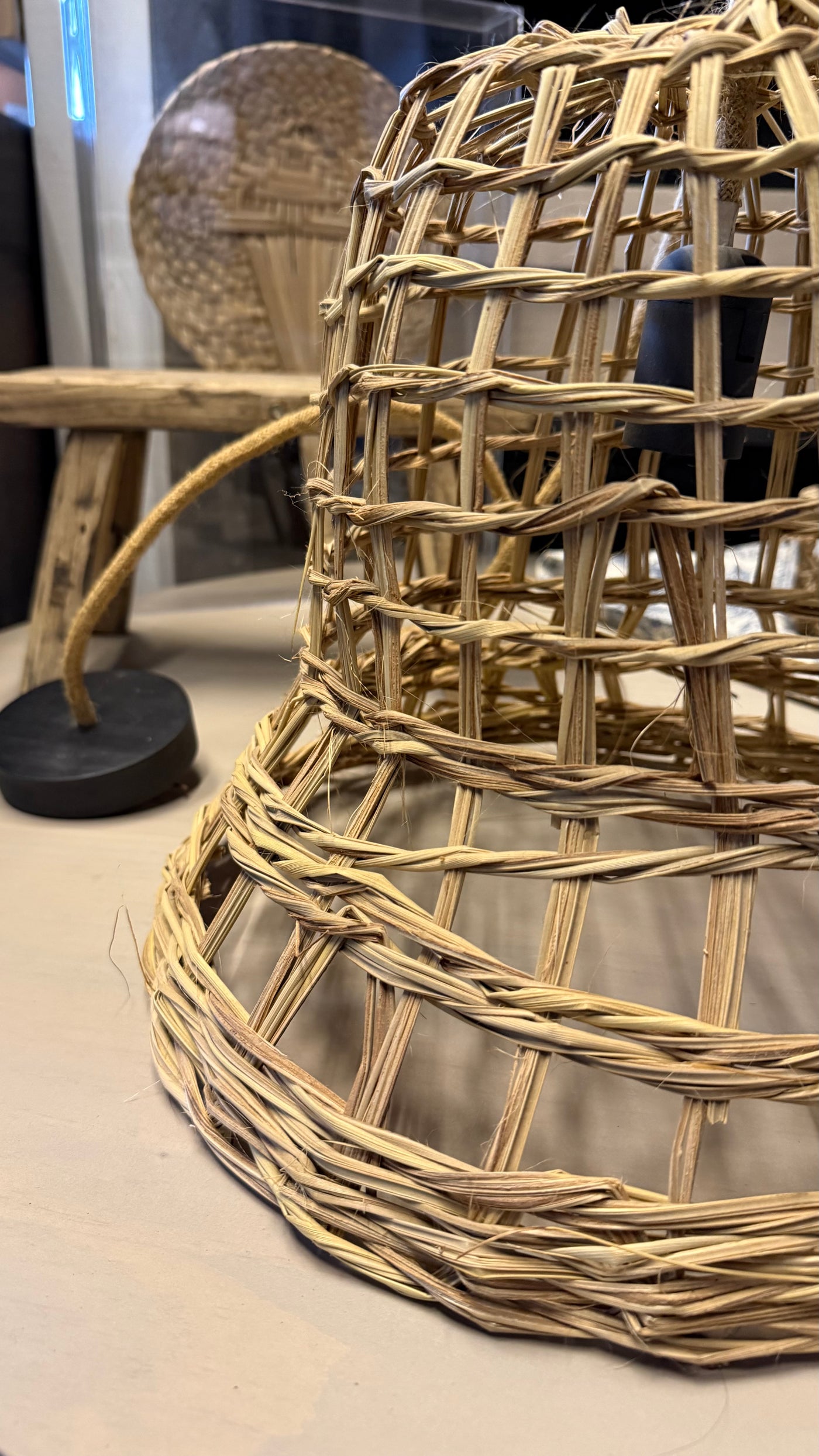Lámpara Colgante de Manila — Diseño Sombrero 50x50