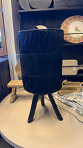 Lámpara de Mesa de Fibra - Negro 30x65
