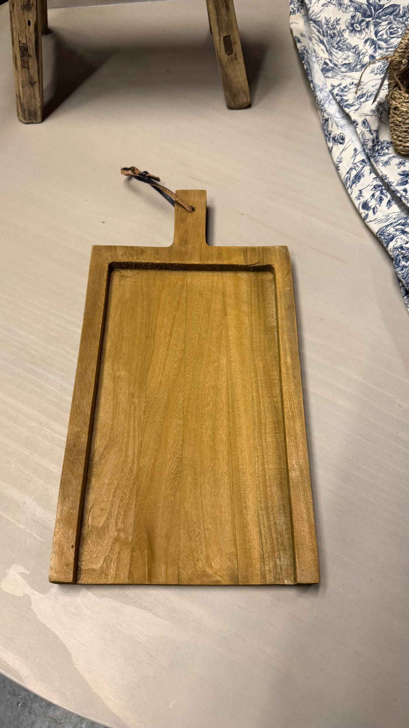 Tabla de Madera con Mango — Rústico Café 21x40.5