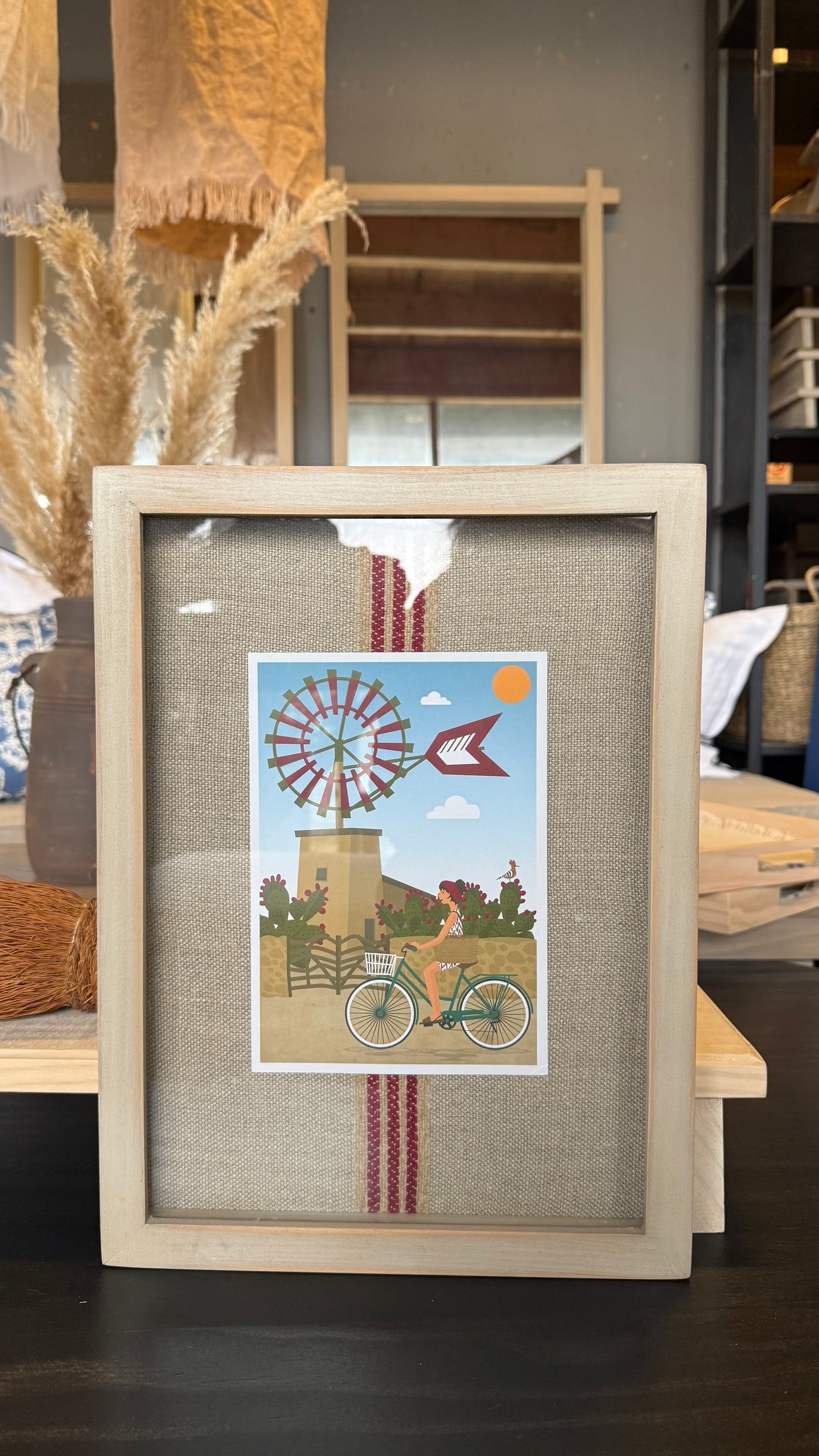 Cuadro Bicicleta — Teñido Rústico 28.5x38.5