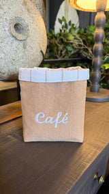 Lino Caramelo Para Café 14x12x17