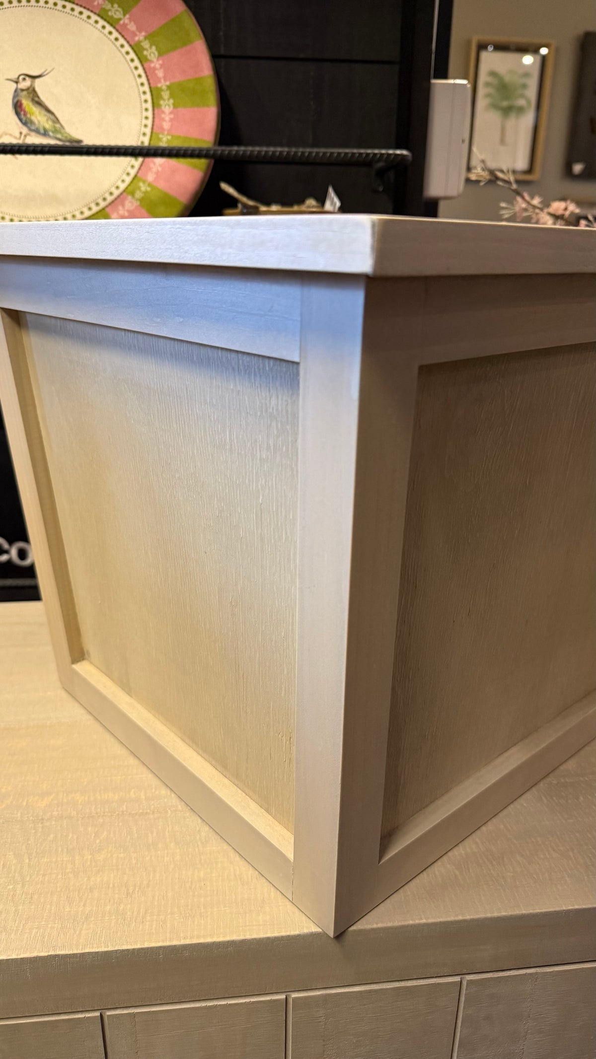 Macetero de Exterior — Pino Clear Teñido Rústico 38x38x33
