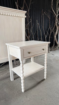 Velador con diseño burbujas - Pino Clear Beige 55x40x65