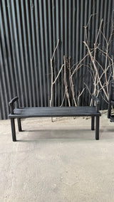 Pino Clear Aserreado Pátina Negra 130x35x60