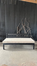 Sofá para terraza - Modelo Josefa Pino Clear Pátina Negra 165x75x75