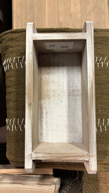 Caja multiuso pátina blanca