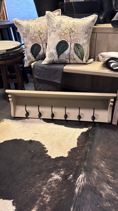 Percha paula teñido rústico 90 cm