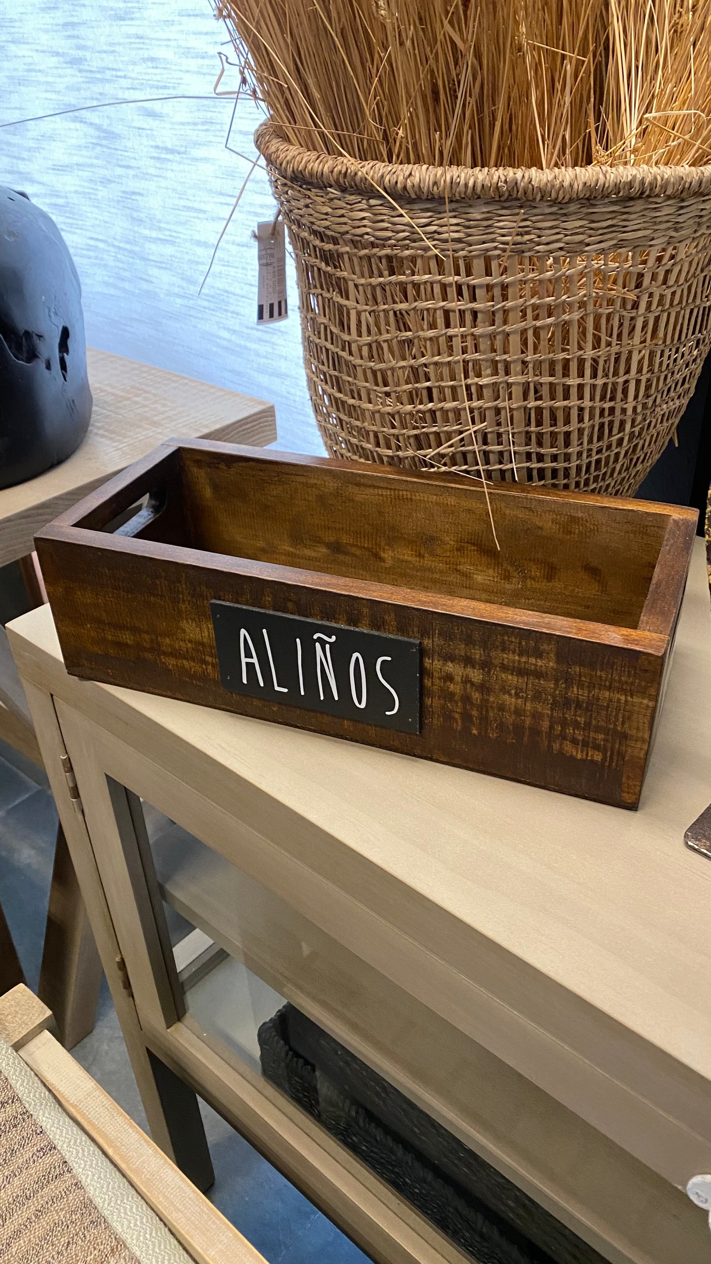 Porta aliños largo teñido Café