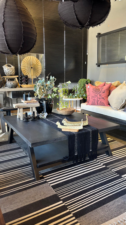 Mesa de centro lucía 120x110x40 pátina negra
