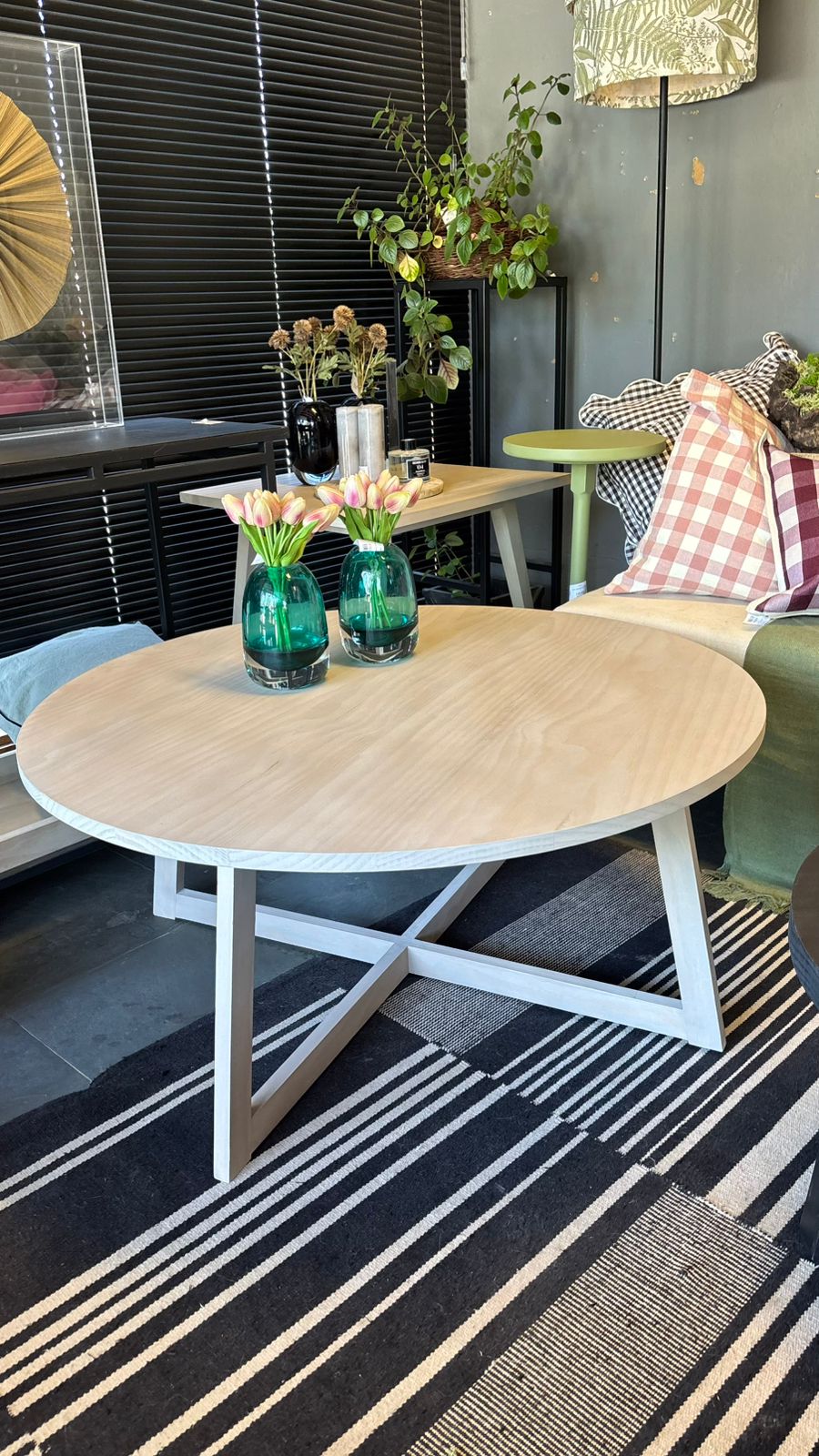 Mesa de centro ana 100x45 teñido rústico