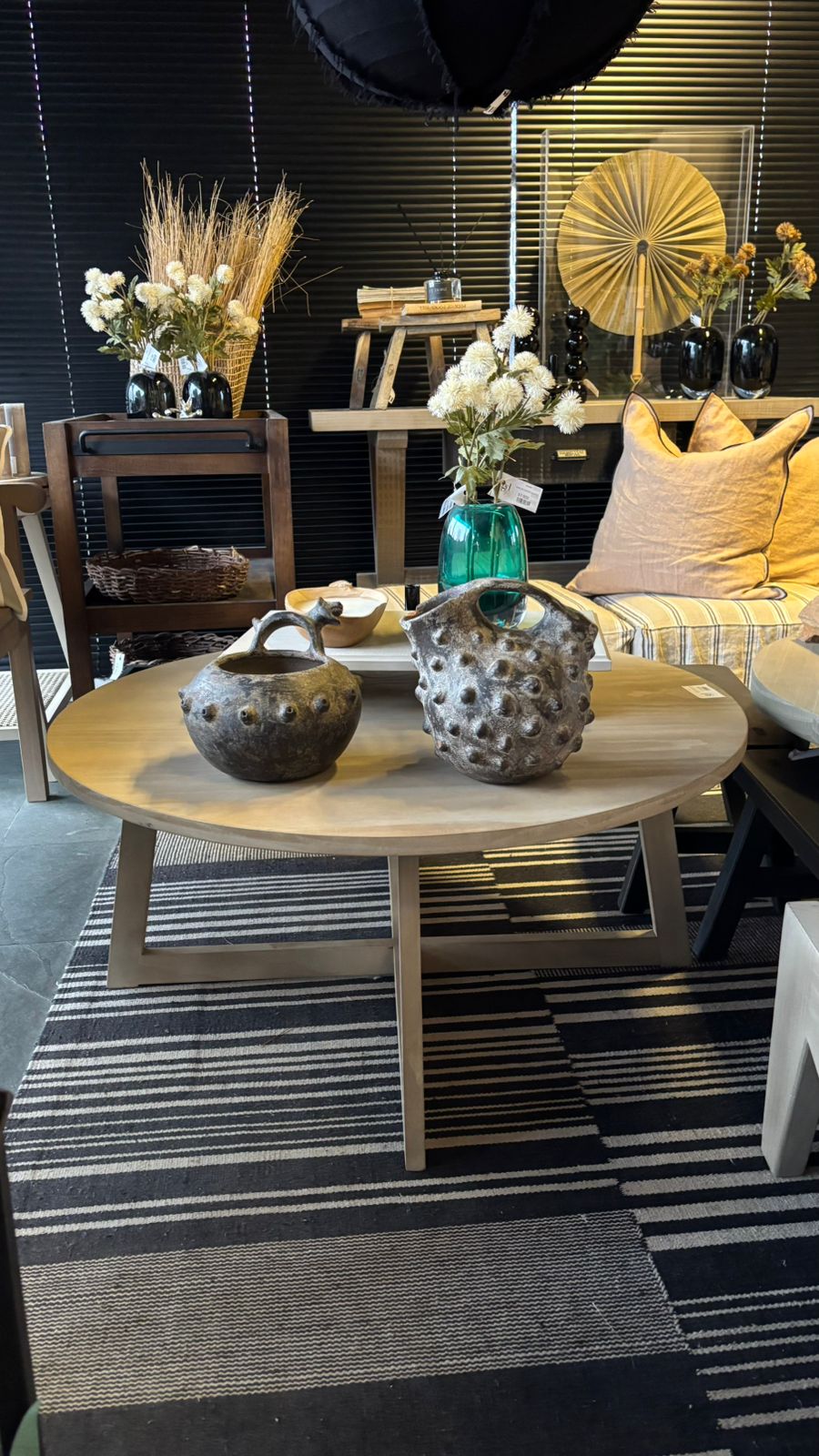 Mesa de centro ana 90x40 teñido rústico