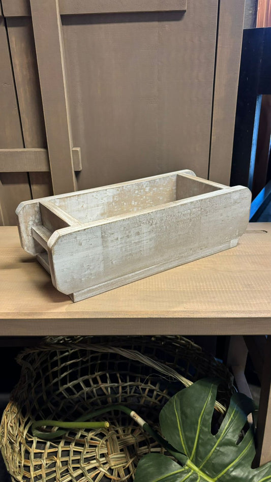 Caja multiuso pátina blanca