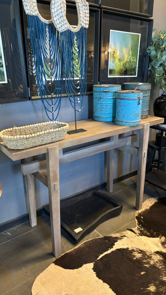 Arrimo roberto 130x40x80 rústico oscuro