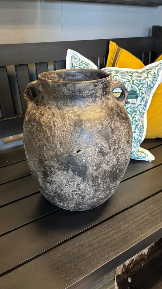 Vasija ceramica envejecida xl diseño 2