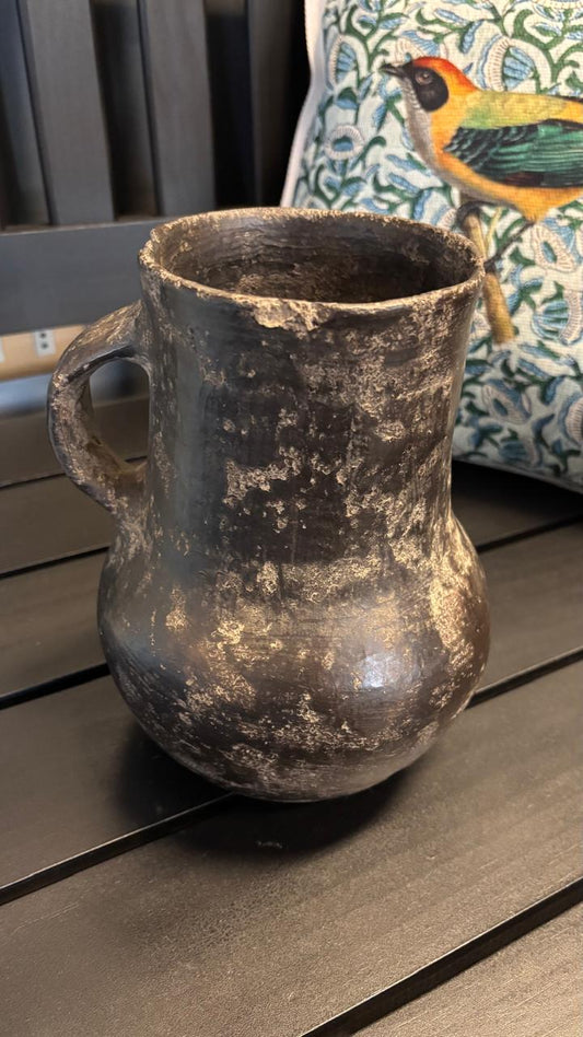 Vasija ceramica envejecida m diseño 2
