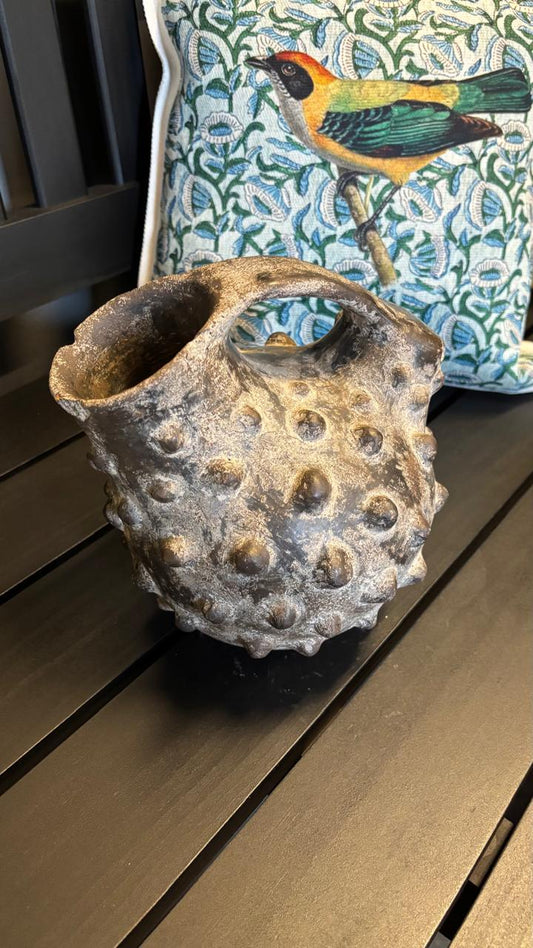 Vasija ceramica envejecida m diseño 7