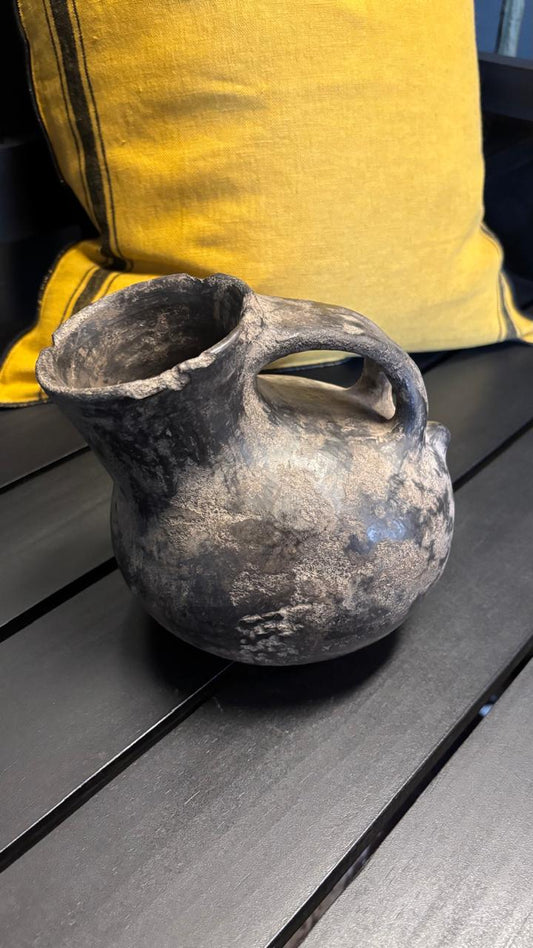 Vasija ceramica envejecida s diseño 1