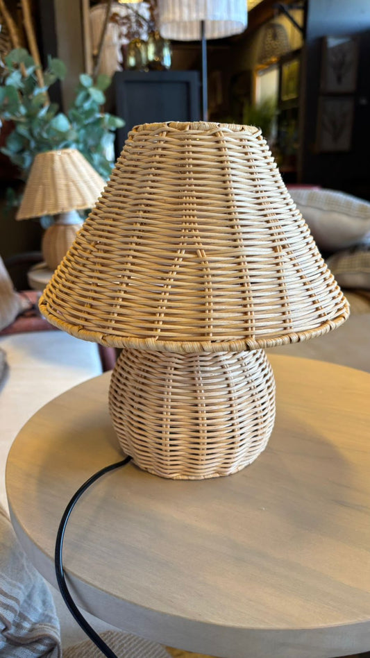 Lámpara rattan natural