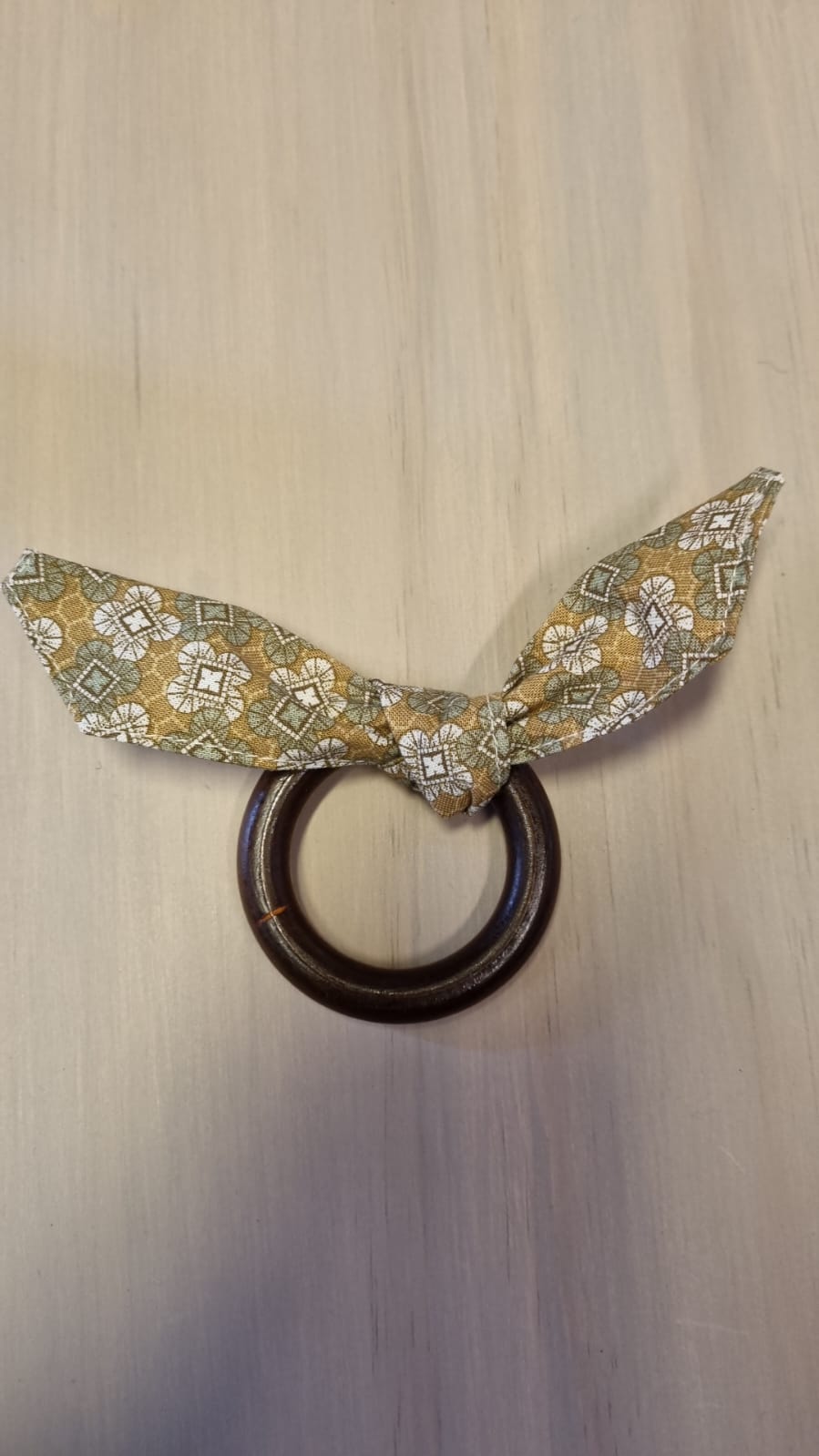 Porta servilletas verde con diseño