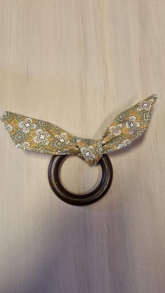 Porta servilletas verde con diseño