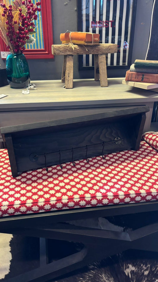 Repisa carola 58x16x15 pátina negra