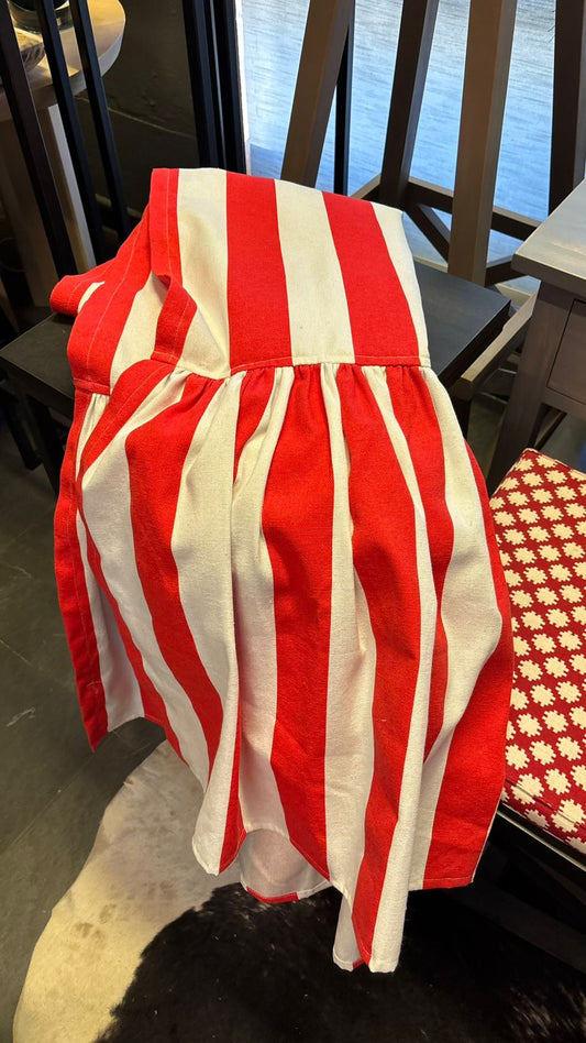 Camino de mesa rayas blanco rojo 250x55