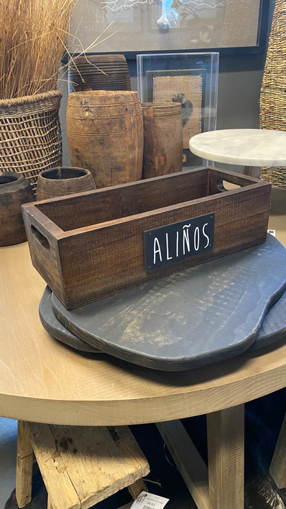 Porta aliños largo teñido Café