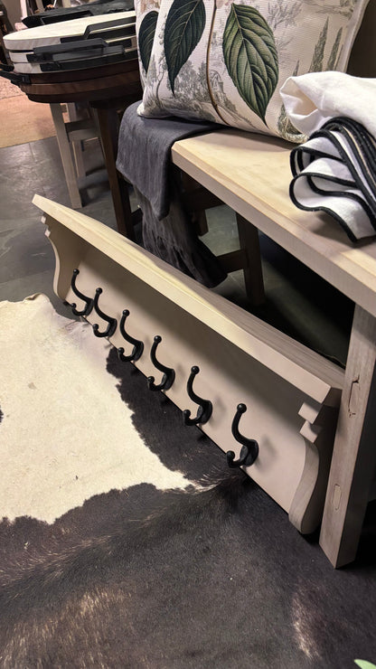 Percha paula teñido rústico 90 cm