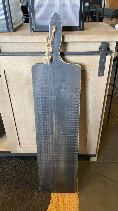 Tabla rústica galpón pátina negra 85x20