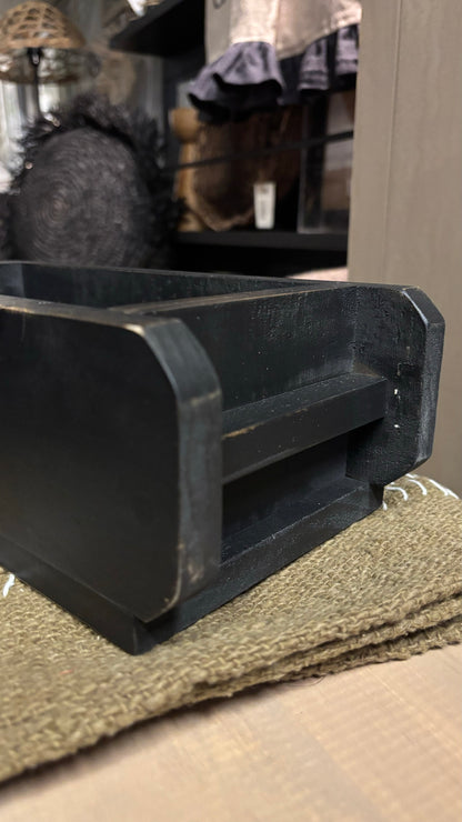 Caja multiuso pátina negra