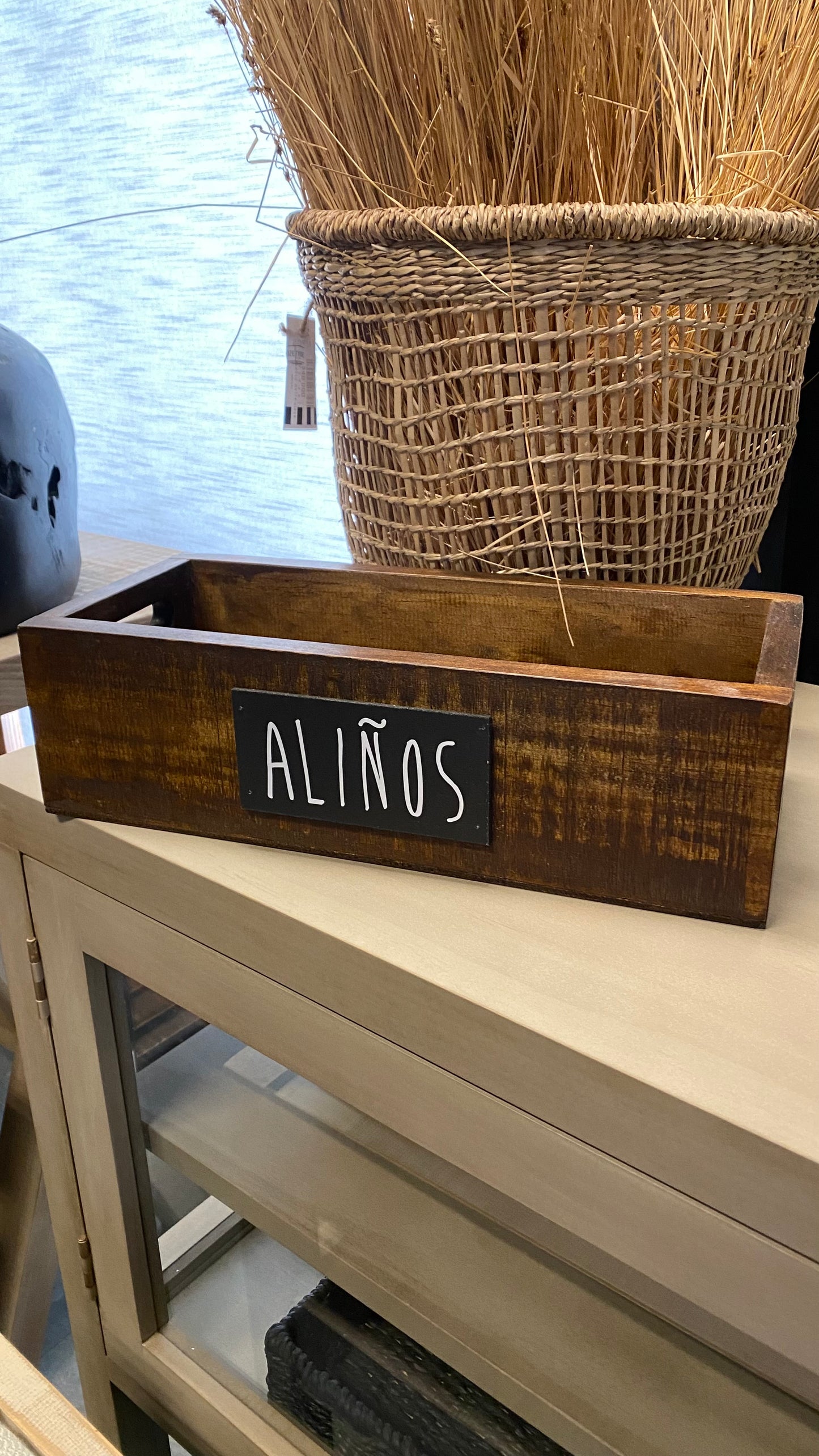 Porta aliños largo teñido Café