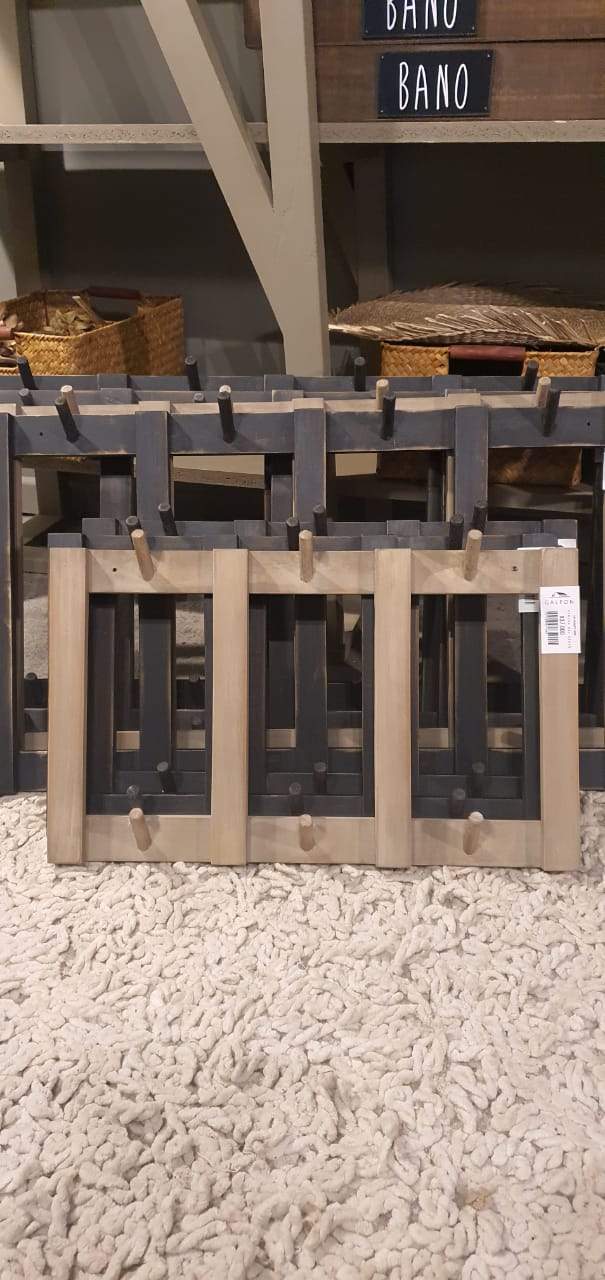 Percha sol 50x30 teñido rustico