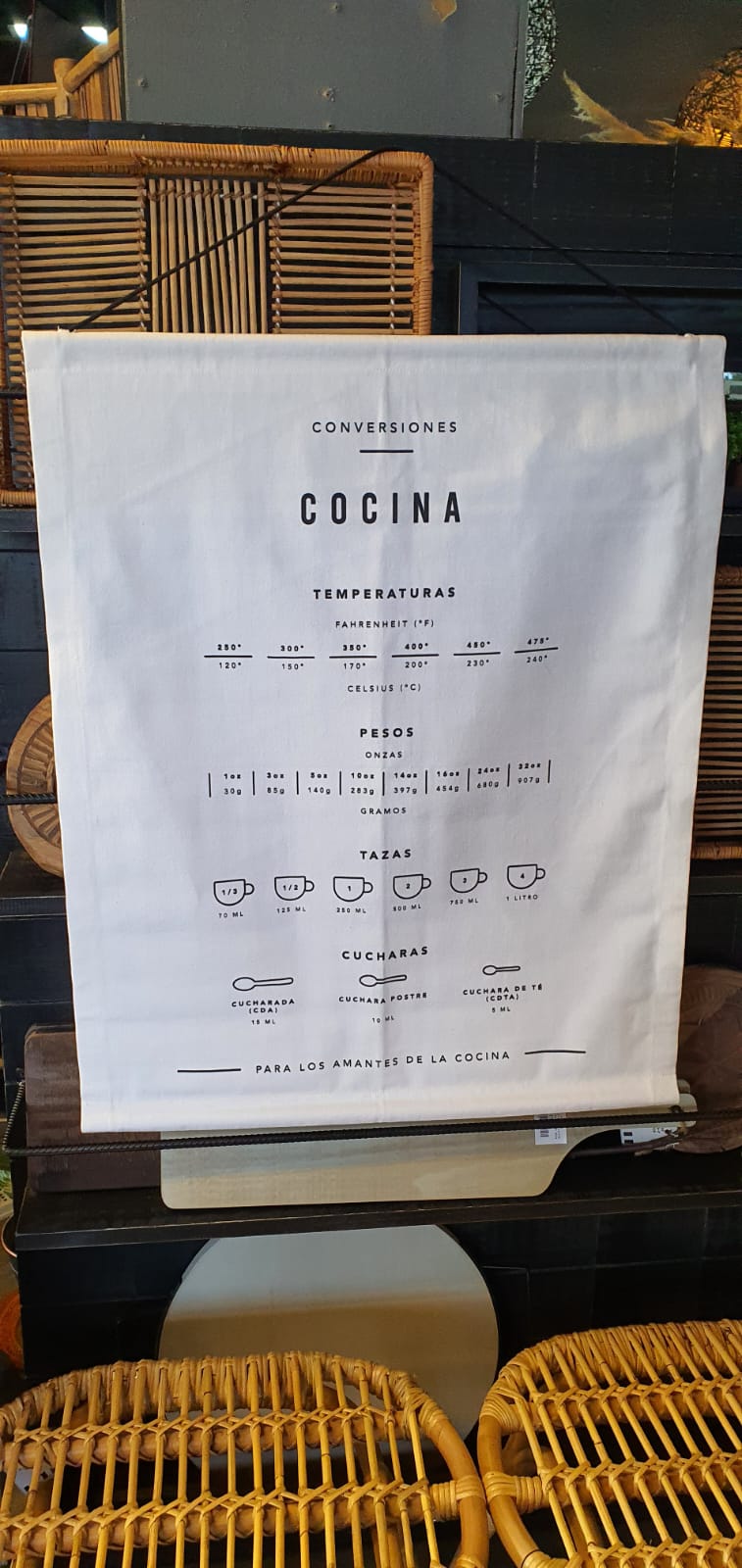 Pergamino lona diseño cocina blanco