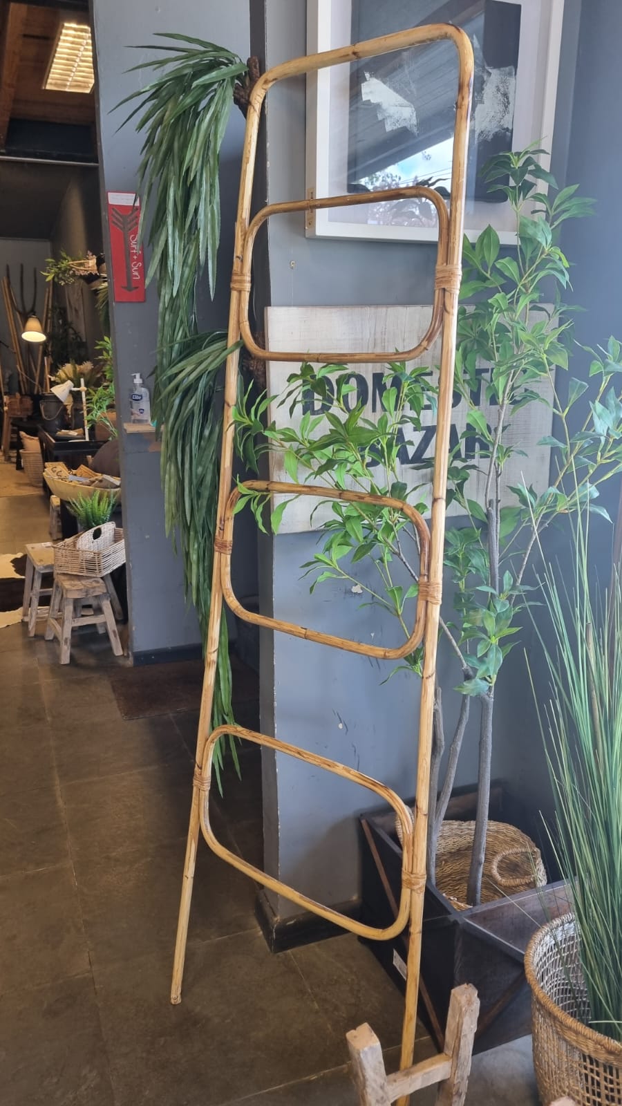 Escalera bambu 169 cm