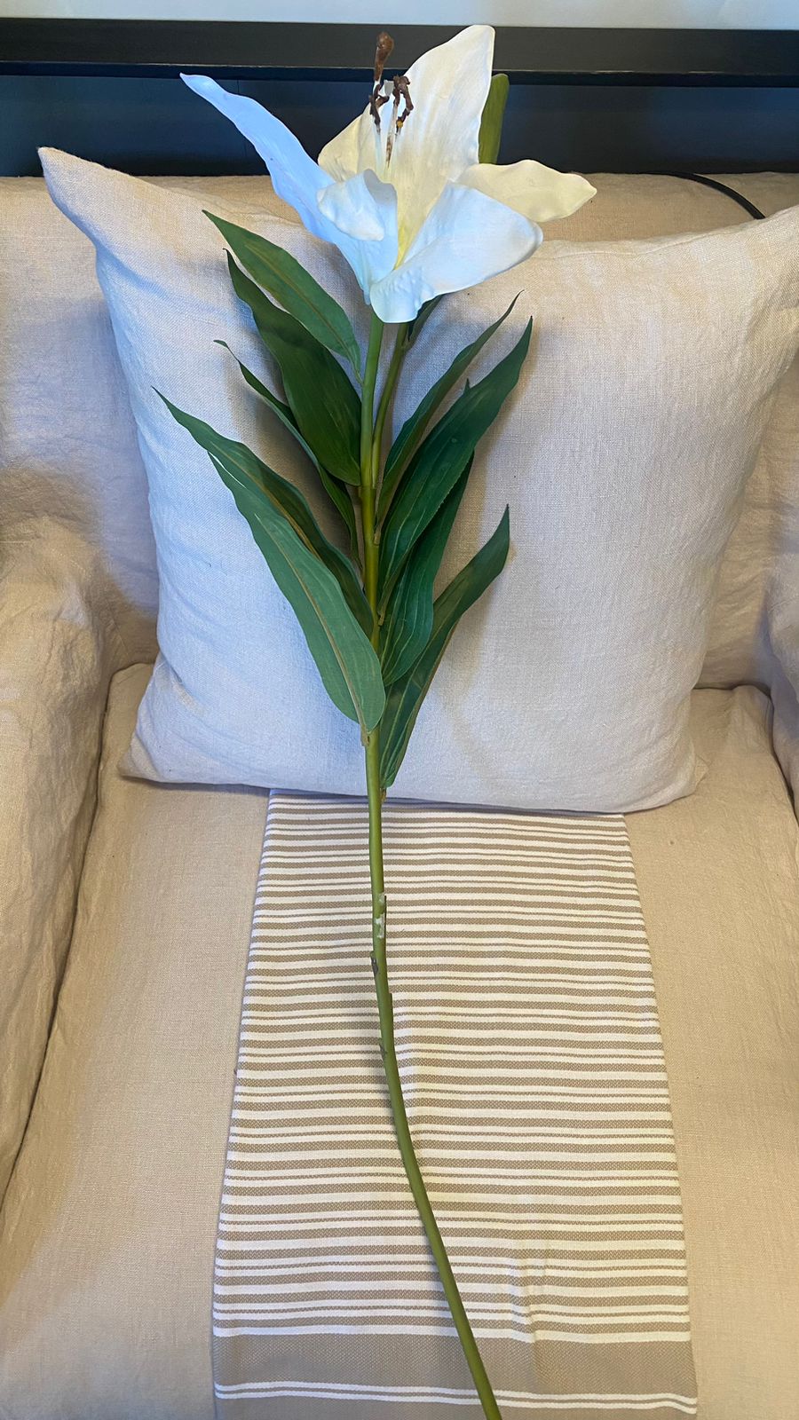 Vara lilium blanco 60 cm