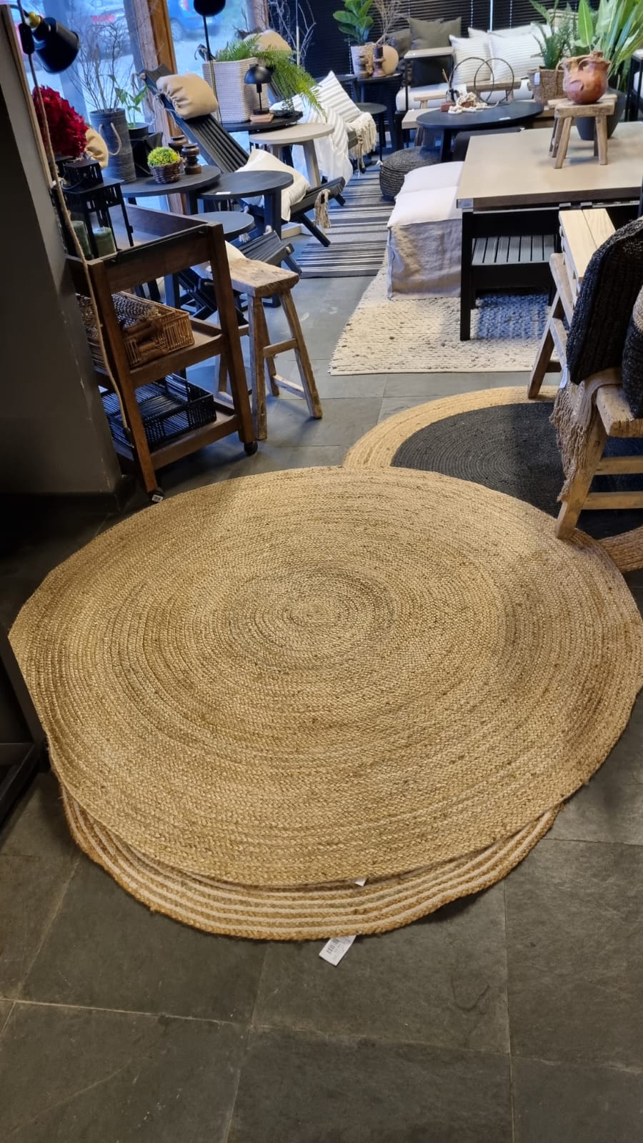 Alfombra yute redonda 160 cm