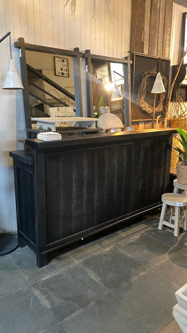Mueble bar 170x52x100 negro