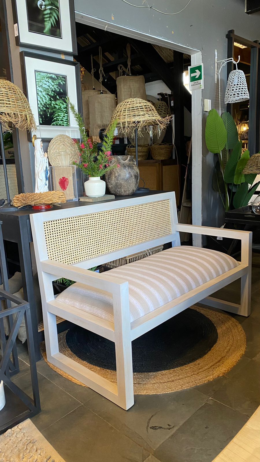 Butaca cartagena doble 120 cm aguada beige claro