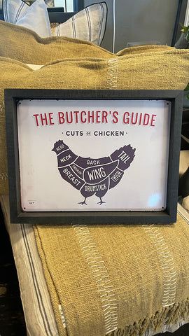 Cuadro the butchers guide chicken 44x34